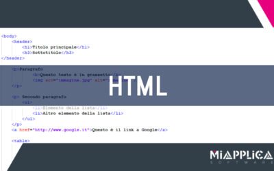 MiApplica curiosITy: HTML